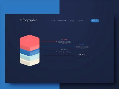 Modern infographic vector elements for business brochures. Use in website Stock Illustration