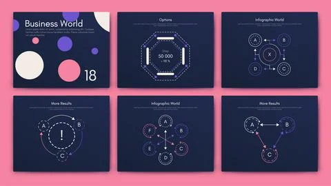 Modern infographic vector elements for business brochures. Use in website Stock Illustration