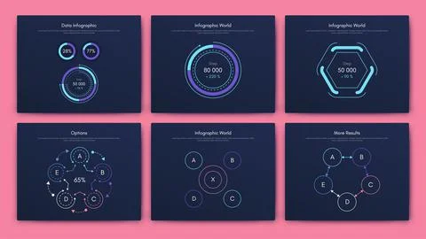 Modern infographic vector elements for business brochures. Use in website 스톡 일러스트