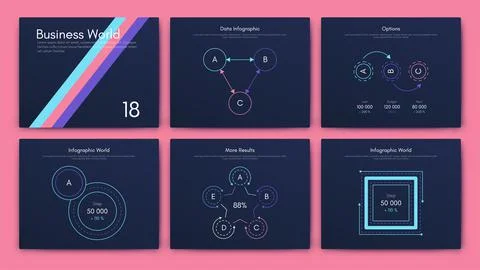 Modern infographic vector elements for business brochures. Use in website イラスト素材
