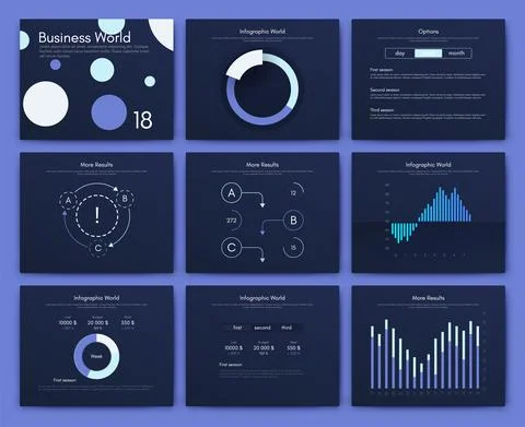 Modern infographic vector elements for business brochures. Use in website イラスト素材
