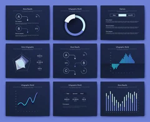 Modern infographic vector elements for business brochures. Use in website イラスト素材