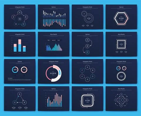 Modern infographic vector elements for business brochures. Use in website 스톡 일러스트