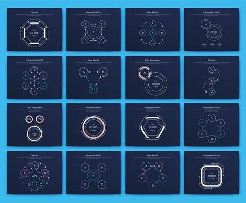 Modern infographic vector elements for business brochures. Use in website イラスト素材