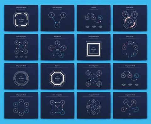Modern infographic vector elements for business brochures. Use in website Stock Illustration