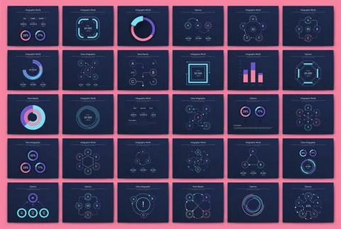 Modern infographic vector elements for business brochures. Use in website Stock Illustration