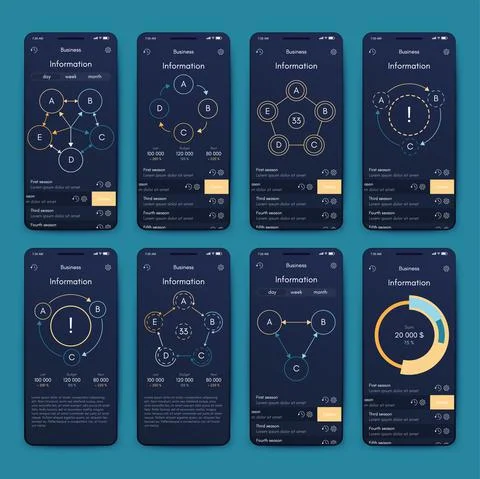 Modern infographic vector elements for business brochures. Use in website Stock Illustration