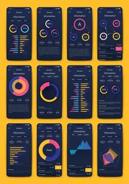 Modern infographic vector elements for business brochures. Use in website Stock Illustration