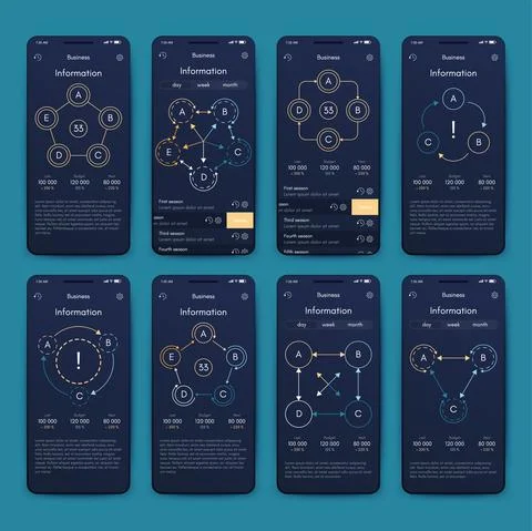 Modern infographic vector elements for business brochures. Use in website イラスト素材