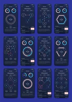 Modern infographic vector elements for business brochures. Use in website Stock Illustration