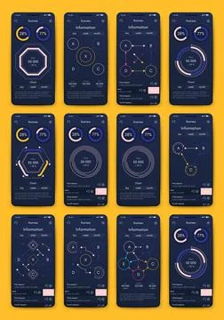 Modern infographic vector elements for business brochures. Use in website Stock Illustration