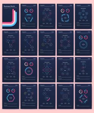 Modern infographic vector elements for business brochures. Use in website Stock Illustration