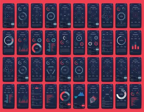 Modern infographic vector elements for business brochures. Use in website Stock Illustration