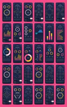 Modern infographic vector elements for business brochures. Use in website イラスト素材