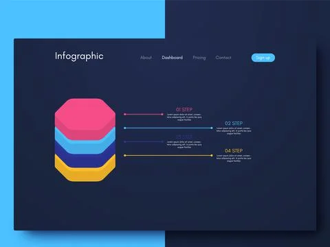 Modern infographic vector elements for business brochures. Use in website, co 스톡 일러스트