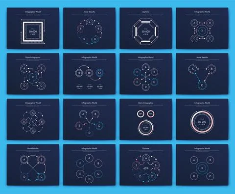 Modern infographic vector elements for business brochures. Use in website, co Stock Illustration