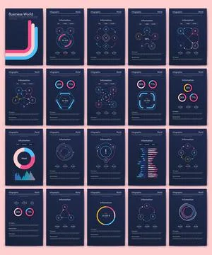 Modern infographic vector elements for business brochures. Use in website, co Stock Illustration