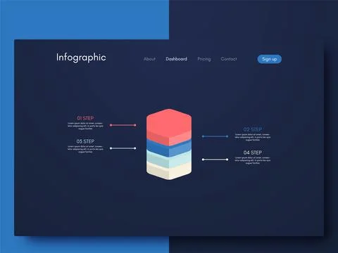 Modern infographic vector elements for business brochures. Use in website, co Stock Illustration