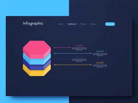 Modern infographic vector elements for business brochures. Use in website, co Illustrazione stock