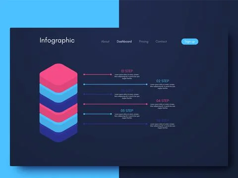 Modern infographic vector elements for business brochures. Use in website, co Stock Illustration