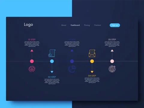 Modern infographic vector elements for business brochures. Use in website, co イラスト素材