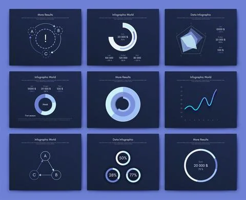 Modern infographic vector elements for business brochures. Use in website, co Stock Illustration