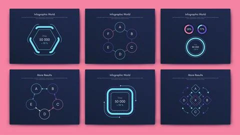 Modern infographic vector elements for business brochures. Use in website, co Stock Illustration