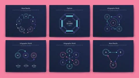 Modern infographic vector elements for business brochures. Use in website, co Stock Illustration