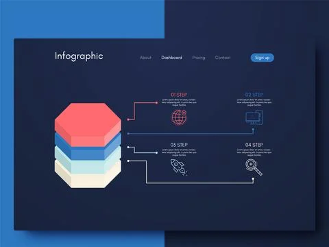 Modern infographic vector elements for business brochures. Use in website, co イラスト素材