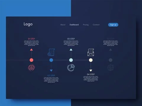 Modern infographic vector elements for business brochures. Use in website, co 스톡 일러스트