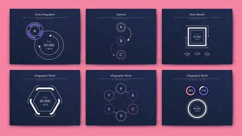 Modern infographic vector elements for business brochures. Use in website, co Stockillustratie