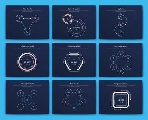 Modern infographic vector elements for business brochures. Use in website, co Stock Illustration