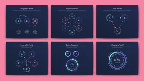 Modern infographic vector elements for business brochures. Use in website, co 스톡 일러스트