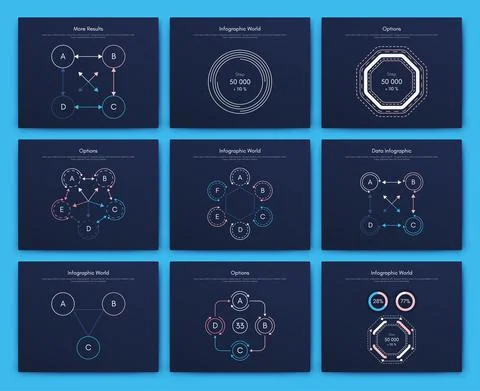 Modern infographic vector elements for business brochures. Use in website, co Stock Illustration
