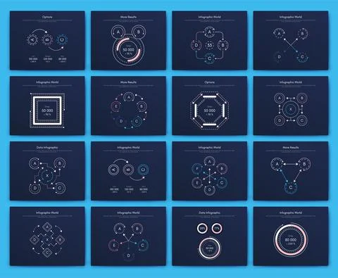 Modern infographic vector elements for business brochures. Use in website, co Stock Illustration