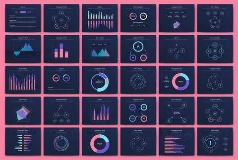 Modern infographic vector elements for business brochures. Use in website, co イラスト素材