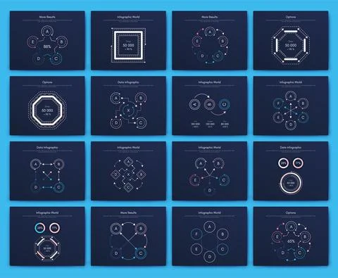 Modern infographic vector elements for business brochures. Use in website, co Stock Illustration