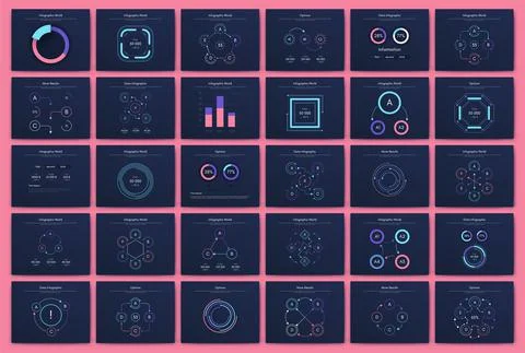 Modern infographic vector elements for business brochures. Use in website, co Illustrazione stock