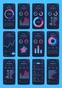 Modern infographic vector elements for business brochures. Use in website, co Stockillustratie