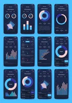 Modern infographic vector elements for business brochures. Use in website, co Stock Illustration