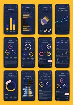 Modern infographic vector elements for business brochures. Use in website, co Stock Illustration