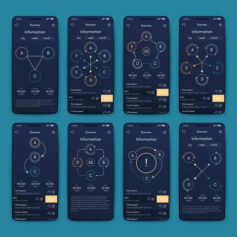 Modern infographic vector elements for business brochures. Use in website, co Stock Illustration