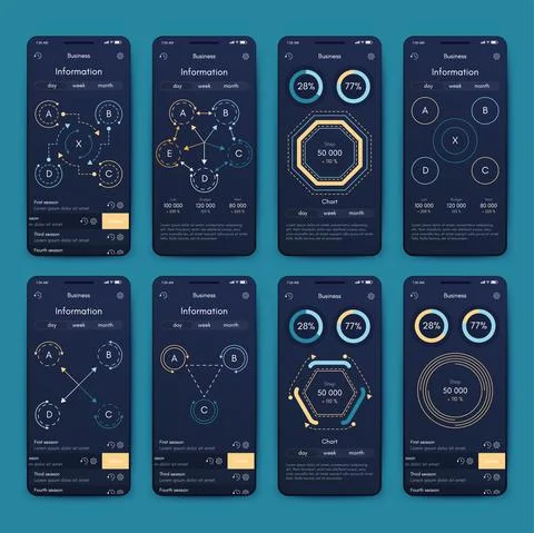 Modern infographic vector elements for business brochures. Use in website, co 스톡 일러스트