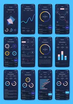 Modern infographic vector elements for business brochures. Use in website, co Illustrazione stock