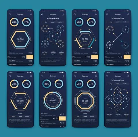 Modern infographic vector elements for business brochures. Use in website, co 스톡 일러스트