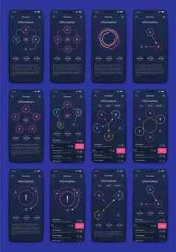 Modern infographic vector elements for business brochures. Use in website, co Illustrazione stock