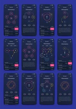 Modern infographic vector elements for business brochures. Use in website, co Stock Illustration