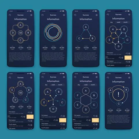 Modern infographic vector elements for business brochures. Use in website, co 스톡 일러스트