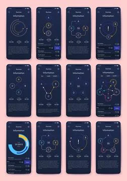 Modern infographic vector elements for business brochures. Use in website, co Stock Illustration