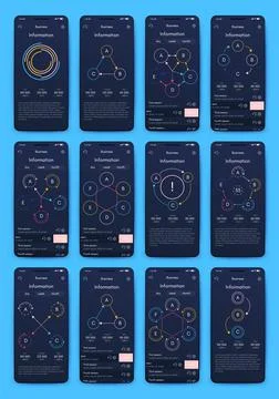 Modern infographic vector elements for business brochures. Use in website Illustrazione stock